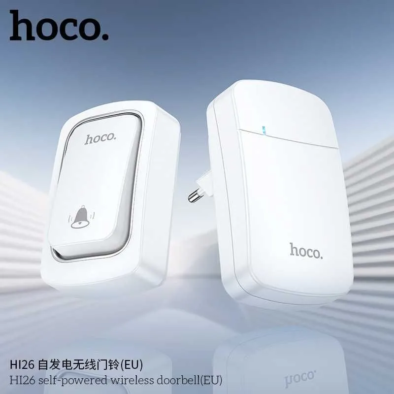 Hoco HI26 Самогенерирующий беспроводной дверной звонок (евростандарт) — фото 3