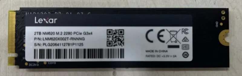 Lexar 2tb NVMe NM620 — фото 2