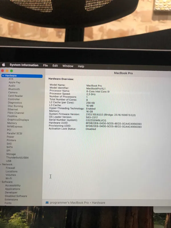 Notbuk, MacBook Pro 16" 2019 | Core i9 | 16GB RAM | 512GB SSD 5 Notbuk, MacBook Pro 16" 2019 | Core i9 | 16GB RAM | 512GB SSD 5