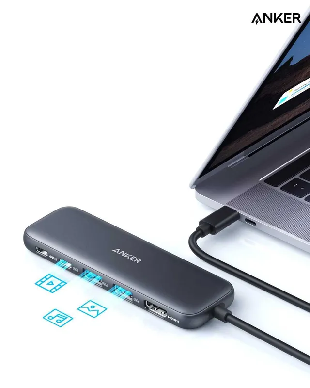 USB Хаб Anker 332 USB-C Hub (5-in-1) 6