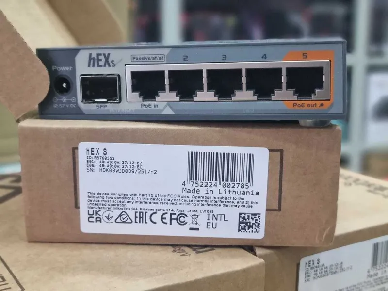 MikroTik hEX RB750Gr3 Маршрутизатор Гигабитный — фото 2