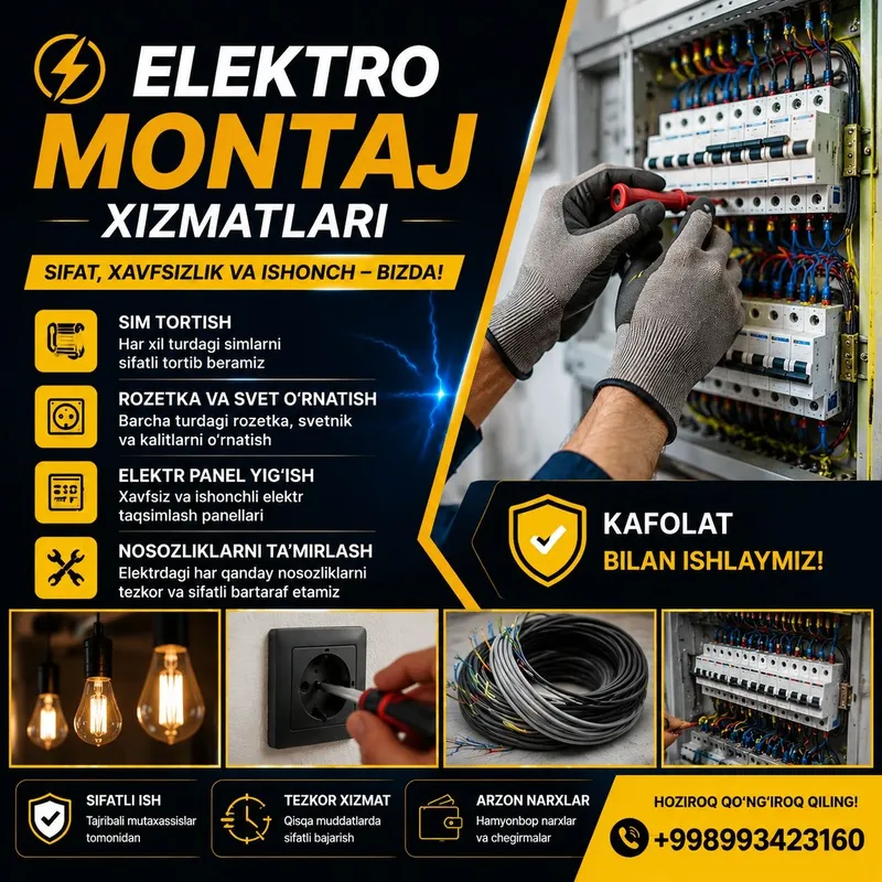 Elektro montaj ishlari