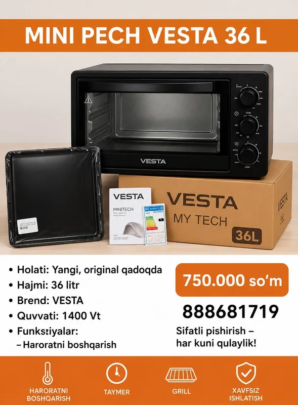 MiniPec VESTA36L–Sifatli vaQulay Owxona Yordamcisi