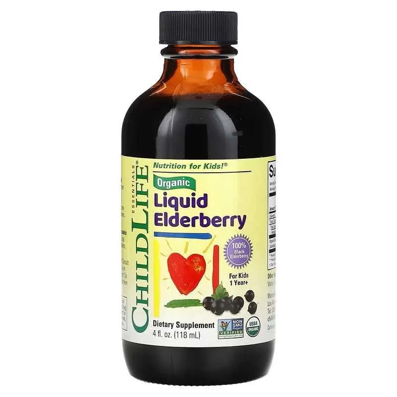 ChildLife Liquid Elderberry Органическая жидкая бузина 3 ChildLife Liquid Elderberry Органическая жидкая бузина 3