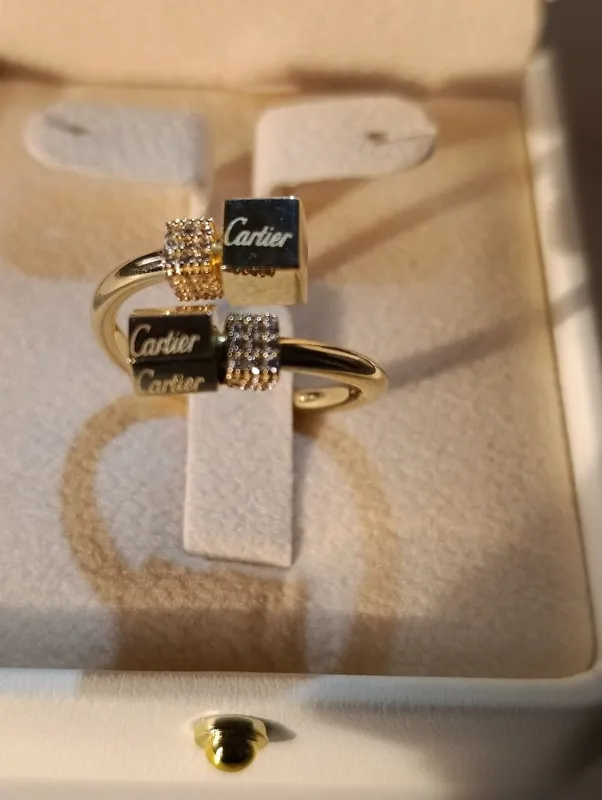 Золотое кольцо CARTIER Турецкая изделия проба 585 вес 3,31 раз19,5 — фото 1