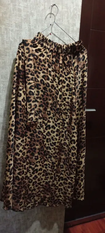 Zamonaviy leopard printli ayollar yubkasi 1