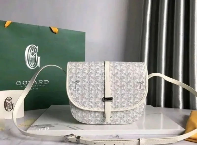 барсетка (сумка) Goyard белая, новая — фото 3