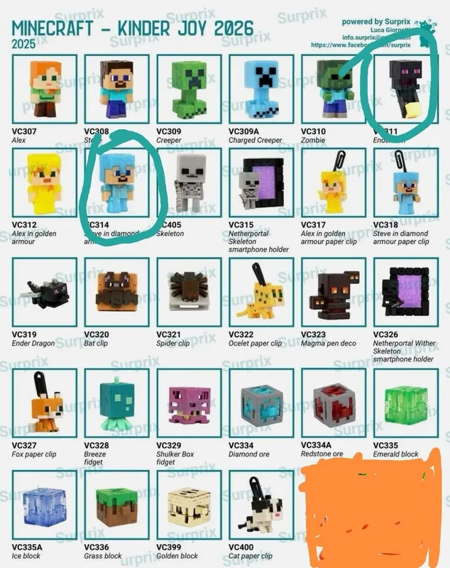 Kinder Joy Minecraft. 2