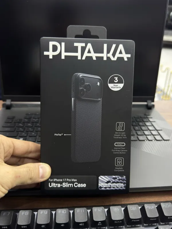 Original PITAKA MagSafe Chexol iPhone 17 Pro Max / Air 6