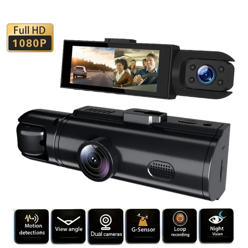 1080P Автомобильный 3 в 1 видеорегистратор