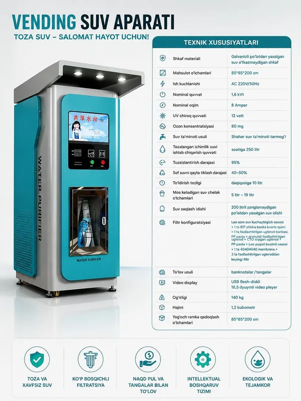 Vending filtr aparat Vending filtr aparat