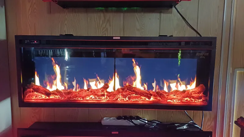 Паровой 3D-камин с эффектом огня и дыма — фото 5