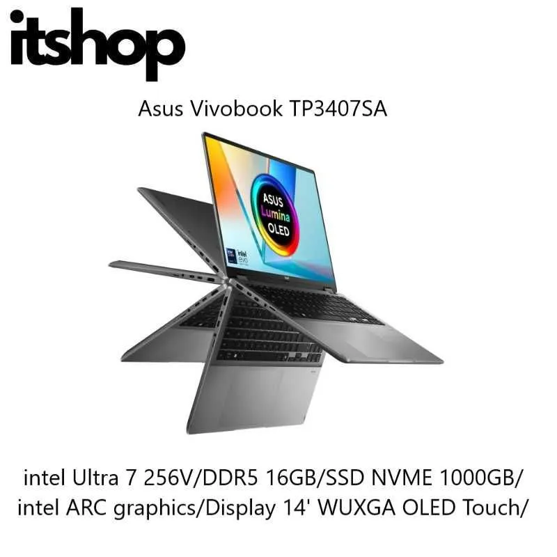 Asus Vivobook TP3407SA intel Ultra7 256V/16/1000/14' inch X360 OLED