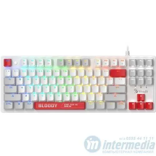 Игровая клавиатура Bloody S310N Energy Red-White игровая клавиатура+/ — фото 1