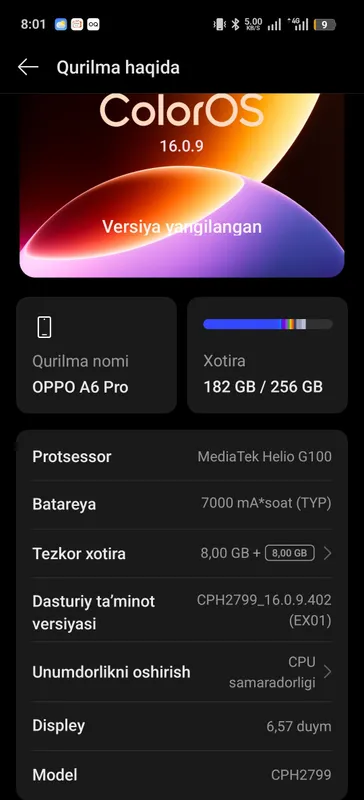 oppa 6A pro sotiladi