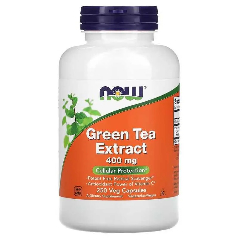 NOW Foods Green Tea Extract Экстракт зеленого чая — фото 2