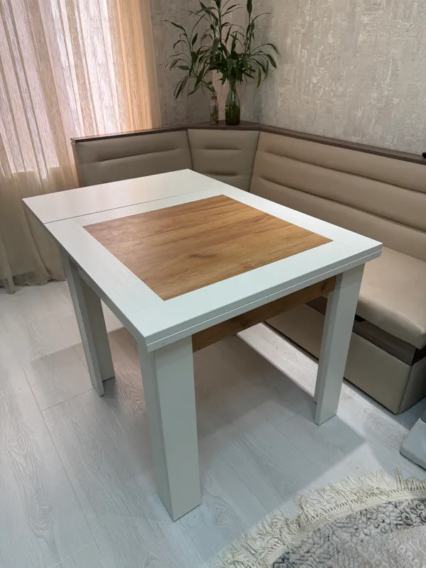 Кухонный раскладной обеденный стол 1,50х90 (90х90) 7