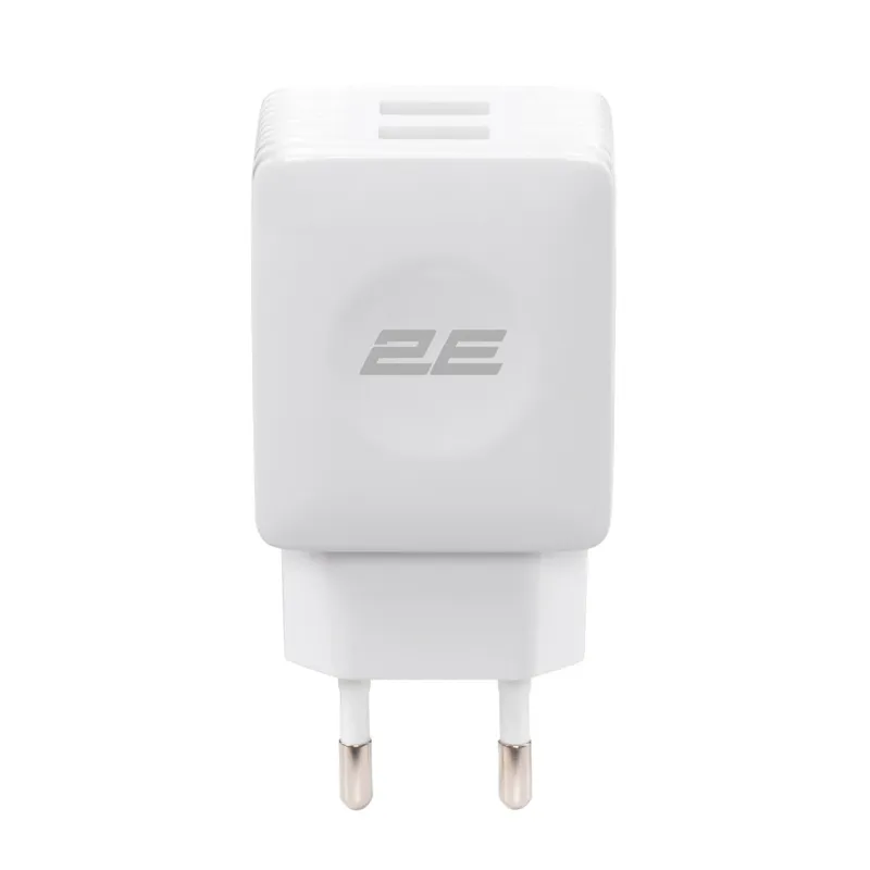 Сетевое зарядное устройство 20W, 2E WALL CHARGER 2 USBX2.1 A, белый — фото 1