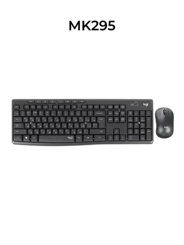Беспроводной комплект Logitech MK295 Wireless Combo Black (клавиатура + мышка), USB, RUS/EN — фото 3