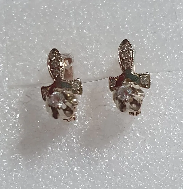 Серьги старинные. — фото 1
