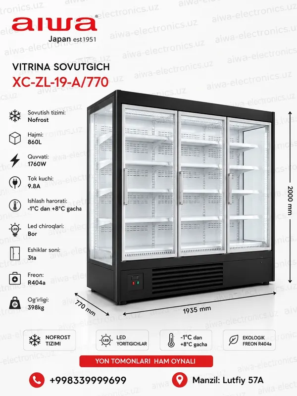 Витринный холодильник горка Vitrina sovutgich gorka optom sklad 2