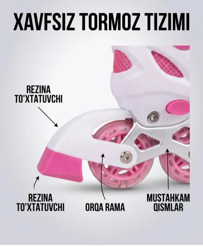 Bolalar va kattalar uchun rolikli konki — фото 4
