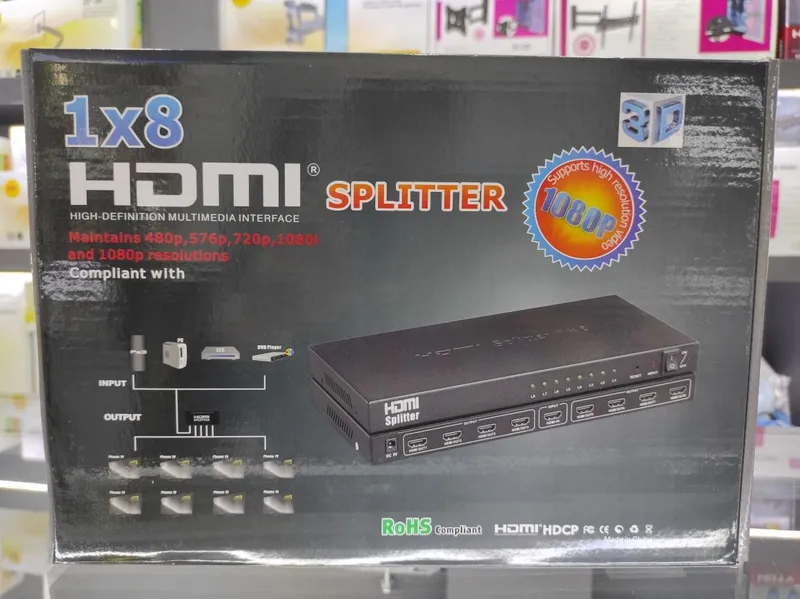 Hdmi spliter 1 × 8 port/4 k Hdmi spliter 1 × 8 port/4 k