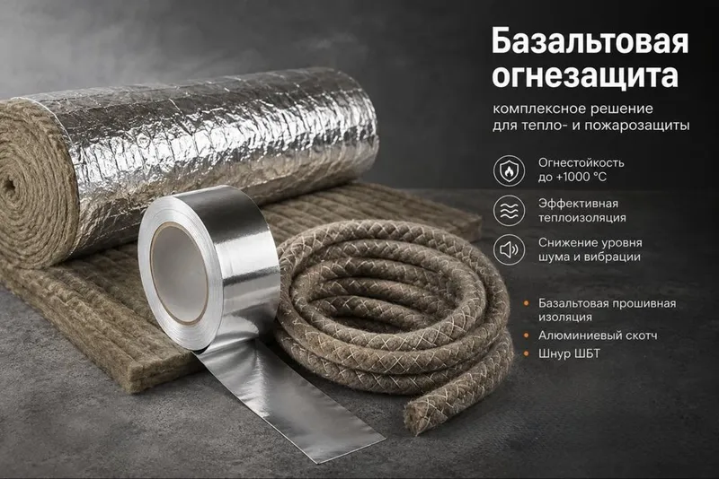 Материал базальтовый огнезащитный 4
