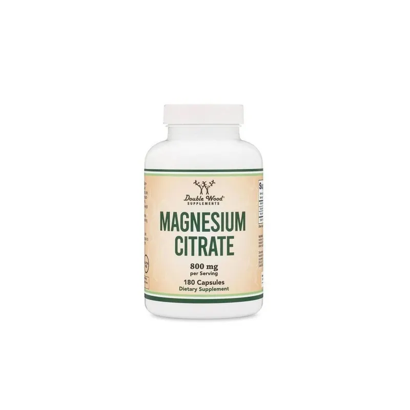 Double Wood Magnesium Citrate 800 mg (180 Capsules)