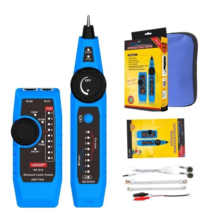 Noyafa NF-810 PoE Тестер Сетевой кабельный