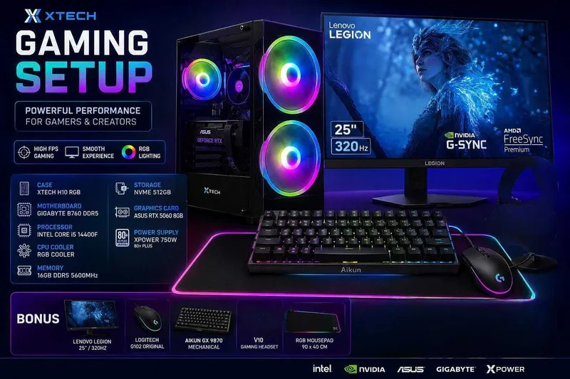 Gaming PC RTX 3060 12GB Gaming PC RTX 5060 8GB 2 Gaming PC RTX 3060 12GB Gaming PC RTX 5060 8GB 2