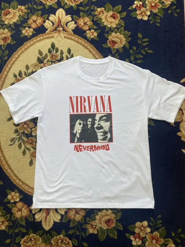 Футболка с принтом Nirvana nevermind 1992 tour