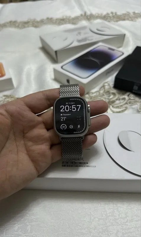 Apple Watch Ultra 3 с миланским ремешком, использовались около 4 дней 1 Apple Watch Ultra 3 с миланским ремешком, использовались около 4 дней 1
