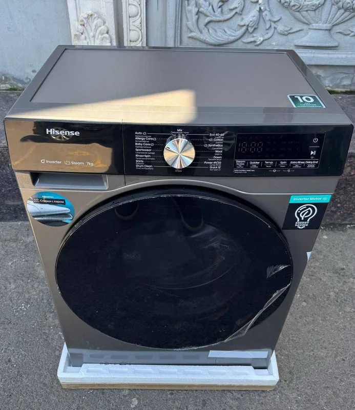 Стиральная машина Hisense 7 кг WF3S7021BTUA Inverter Steam