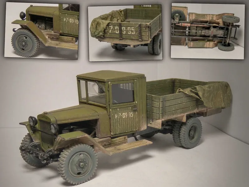 Сборная модель-Грузовой автомобиль ЗиС-5В. масштаб 1:35. ЗВЕЗДА — фото 1