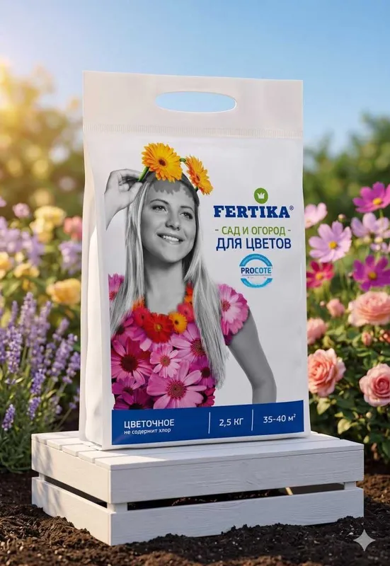 Удобрение Fertika «Для цветов» (2,5 кг) Удобрение Fertika «Для цветов» (2,5 кг)