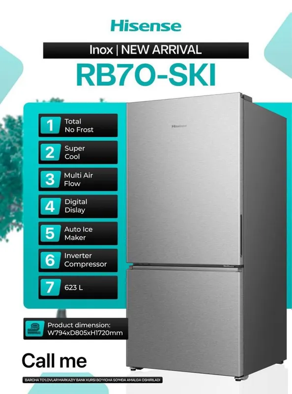 Холодильники HISENSE Nofrost/Defrost Рассрочка есть оптом — фото 3