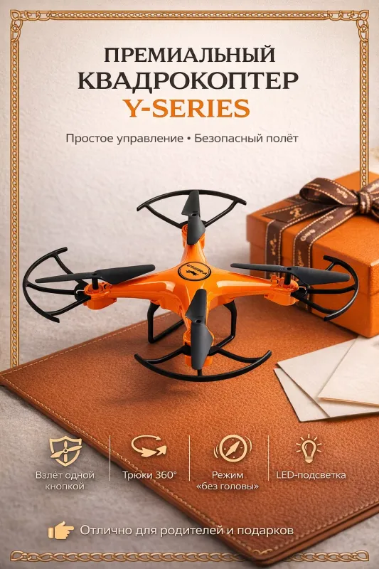 Квадрокоптер дрон Y-Series для детей и взрослых