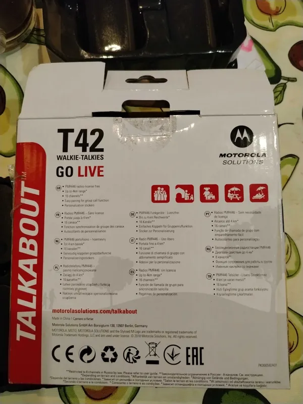 Рации Motorola Talkabout T42 (комплект из 2 шт.) 4
