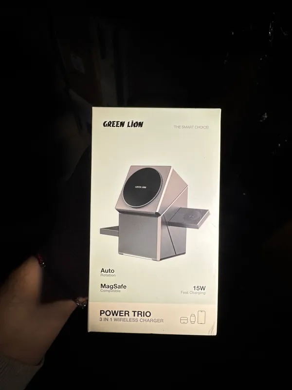 Беспроводная зарядка Green Lion 3-в-1 Wireless Charger