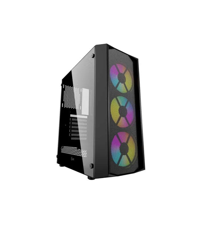 { Powercase +3xCooler RGB kompyuter korpusi 1 { Powercase +3xCooler RGB kompyuter korpusi 1