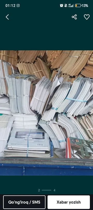 A-4 list oq qogoz daftar kitoblarni qimmat narxlarda olib ketamiz 3 A-4 list oq qogoz daftar kitoblarni qimmat narxlarda olib ketamiz 3