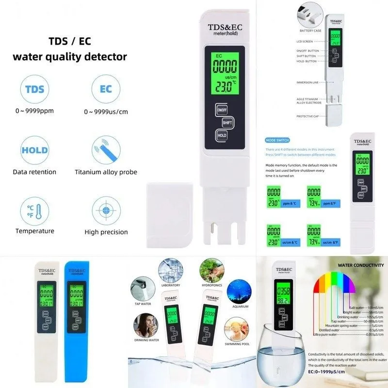 TDS metr, pH metr va Suv analizatorlari (7 in 1 Smart Bluetooth) — фото 3
