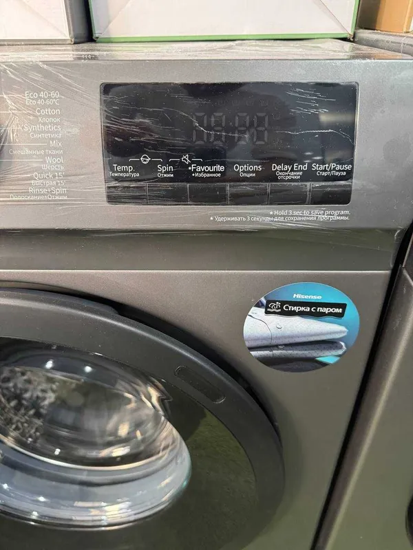 Стиральная машина Hisense 6 кг WFQP6012EVMT Inverter Steam — фото 3