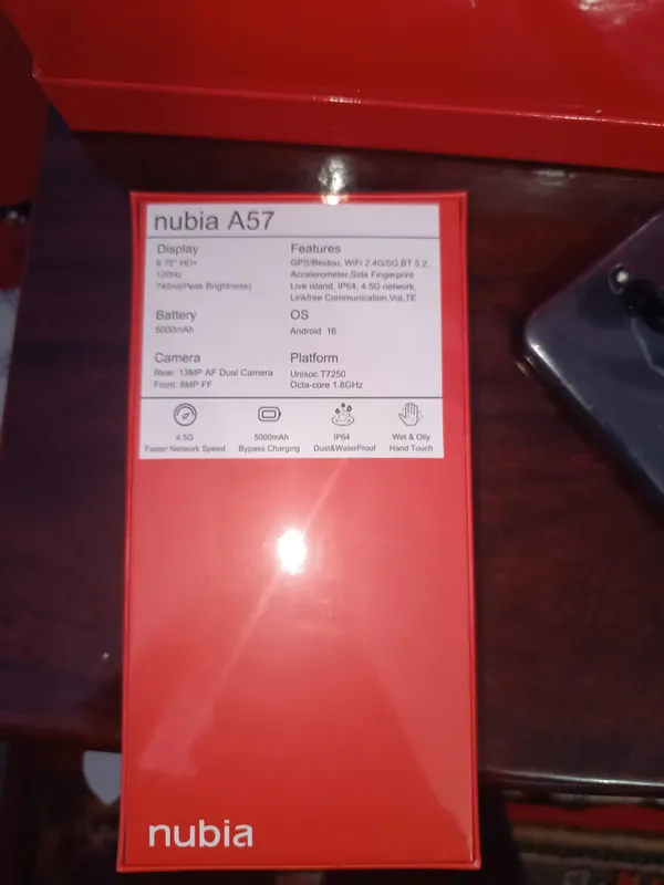 nubia A57 2