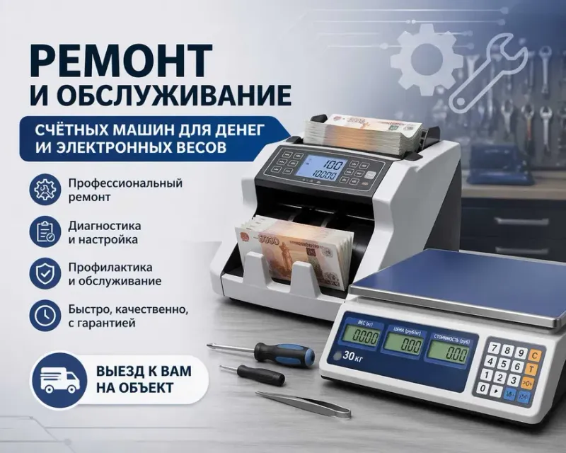 Elektron tarozilar va banknota hisoblash mashinalarini ta’mirlash 1