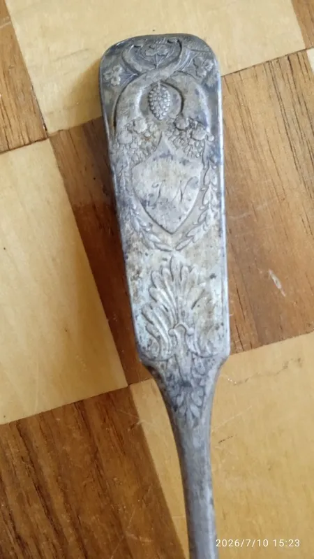 Антикварная ложка серебро 1835 год 3