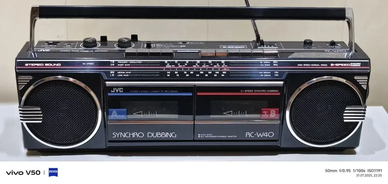 Японский 2 х кассетный магнитофон JVC