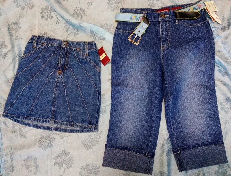 Новые джинсы капри из Америки для девочки 10-12 лет JCPenney — фото 2 Новые джинсы капри из Америки для девочки 10-12 лет JCPenney — фото 2