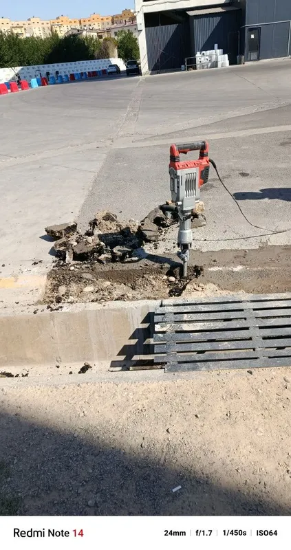 Beton kesish . Transhiya kavlash kabel tashlash 5